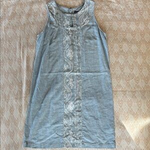 Patagonia Light Blue Floral Cotton Sleeveless Dress Size 2